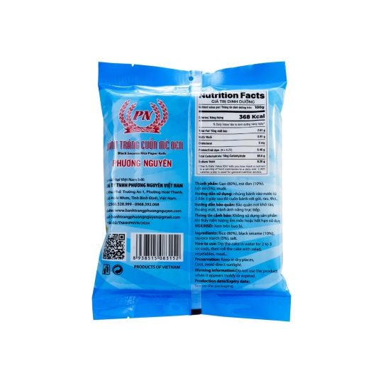 Bánh Tráng Cuốn Mè Đen 200g - Hình ảnh 2