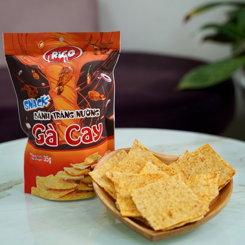 Snack Bánh Tráng Nướng Vị Gà Cay 35g - Hình ảnh 4