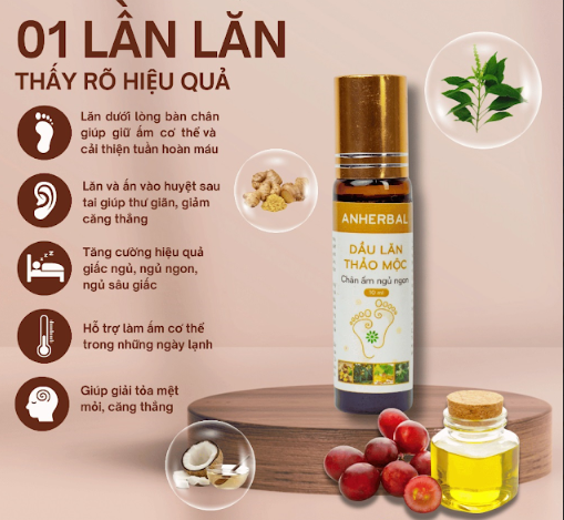 Dầu lăn Chân Ấm Ngủ Ngon (10ml) - Hình ảnh 3