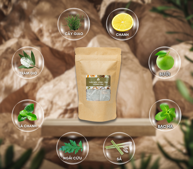 Thảo mộc Xông Tắm Xoang Cảm (Túi 1 lần) - Hình ảnh 5