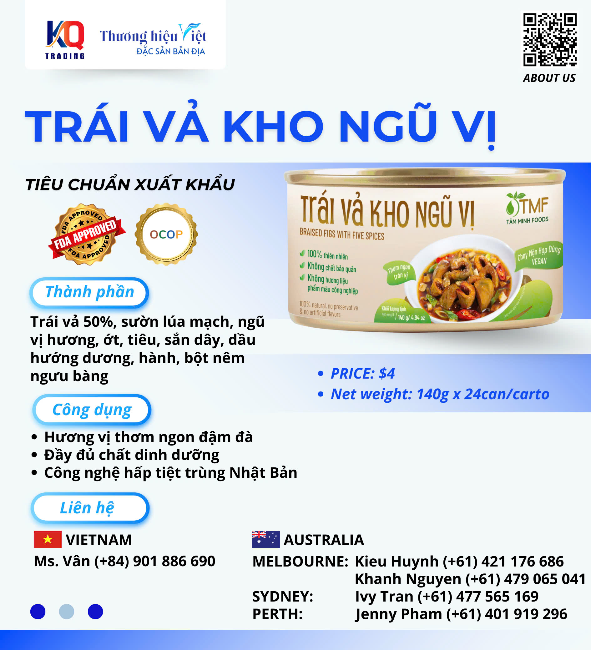 Trái vả kho ngũ vị 140g