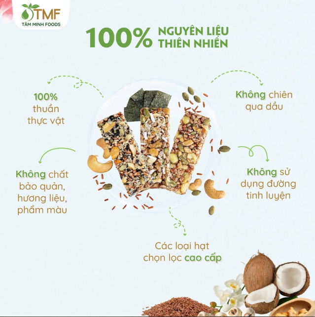 Thanh hạt dinh dưỡng Freshie - hạt sen & đậu xanh 150g - Hình ảnh 5