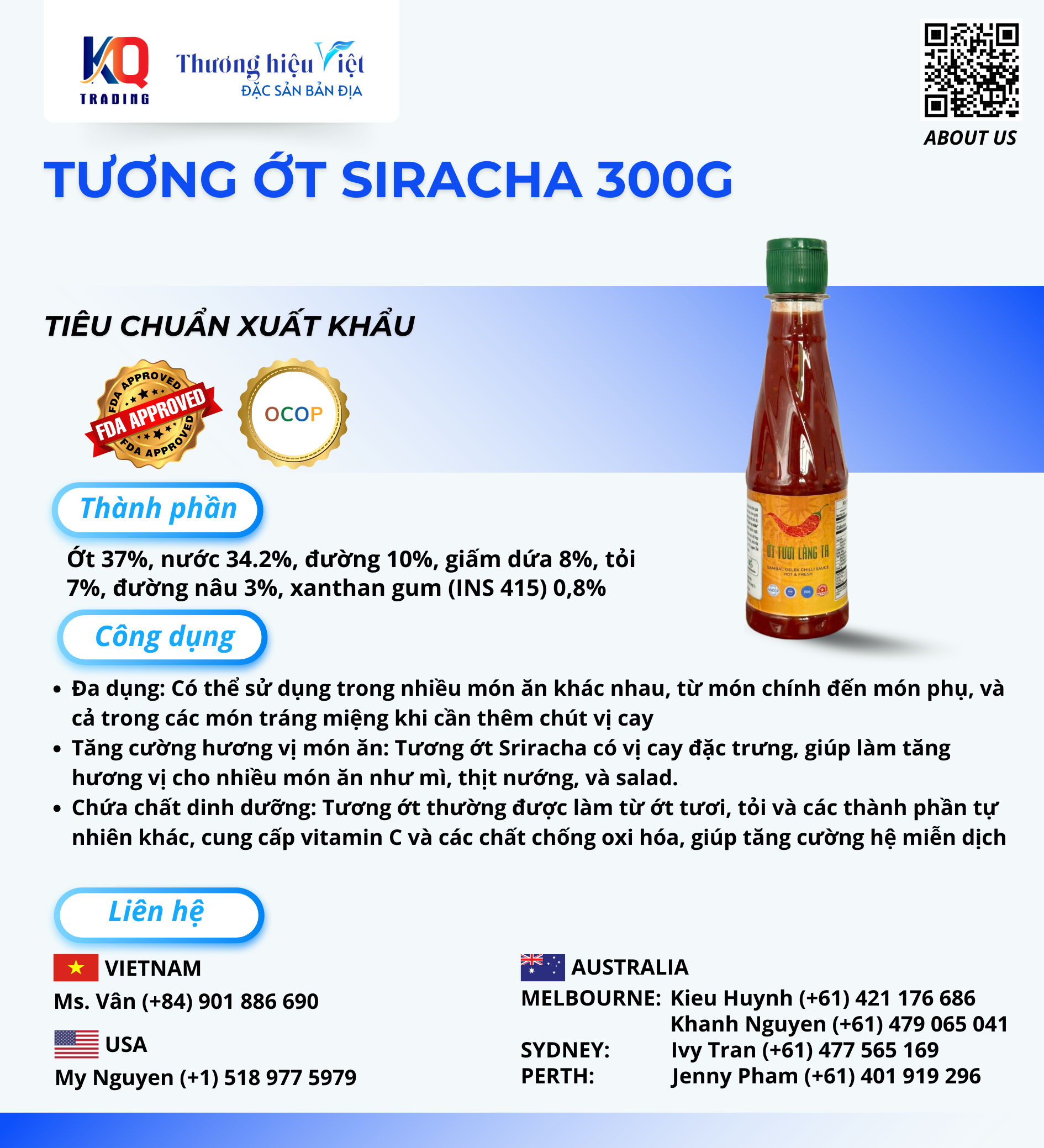 Tương Ớt Sriracha (300gr)